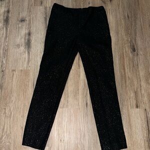 Alice + Olivia black sparkly pants size - 4